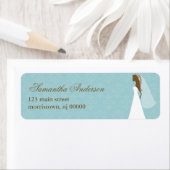 Étiquettes de adresse de la Fête des mariées Bride (En situation)