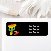 Étiquettes de adresse de la Fête mexicaine du Cinc (En situation)