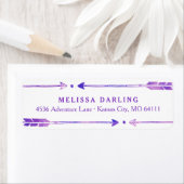 Étiquettes de adresse de la flèche de la tribu Boh (En situation)