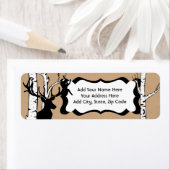 Étiquettes de adresse de la Forêt de bouleaux de S (En situation)