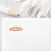 Étiquettes de adresse de la maman du hockey (En situation)