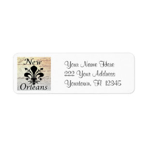 Étiquettes de adresse de la Nouvelle-Orléans Fle