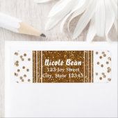 Étiquettes de adresse de la Parties scintillant d' (En situation)