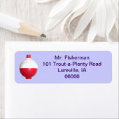 Étiquettes de adresse de la pêche (En situation)