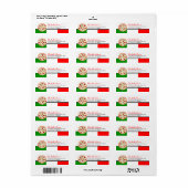 Étiquettes de adresse de la Pizza d'Italie (Feuille entière)