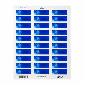 Étiquettes de adresse de la planète Terre (Feuille entière)