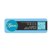 Étiquettes de adresse de l'église Mercer Baptist (Devant)