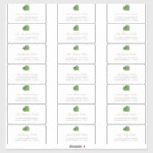 Étiquettes de adresse de l'enveloppe de la feuille (Feuille)