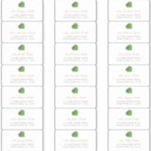 Étiquettes de adresse de l'enveloppe de la feuille (Devant)