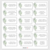 Étiquettes de adresse de l'Eucalyptus (Feuille)