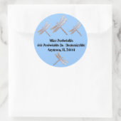 Étiquettes de adresse de libellules (Sac)