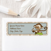 Étiquettes de adresse de Lil Cute Monkey (En situation)