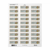 Étiquettes de adresse de Lil Cute Monkey (Feuille entière)