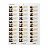 Étiquettes de adresse de mariage RSVP (Feuille entière)