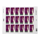 Étiquettes de adresse de mariée à la spirale en Pl (Feuille entière)