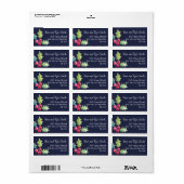 Étiquettes de adresse de messagerie Holly Berry (Feuille entière)