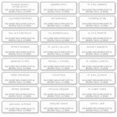 Étiquettes de adresse de messagerie individuels pe (Devant)