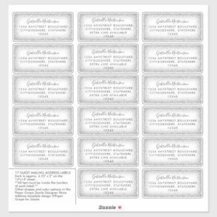 Étiquettes de adresse de messagerie  moderne Parti