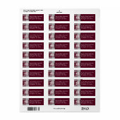 Étiquettes de adresse de monogramme de MacGregor T (Feuille entière)