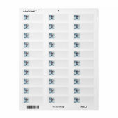 Étiquettes de adresse de neige (Feuille entière)
