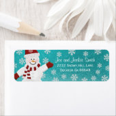 Étiquettes de adresse de neige (En situation)