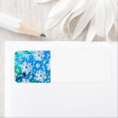 Étiquettes de adresse de neige rétro (En situation)