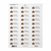 Étiquettes de adresse de Noah'a Ark (Feuille entière)