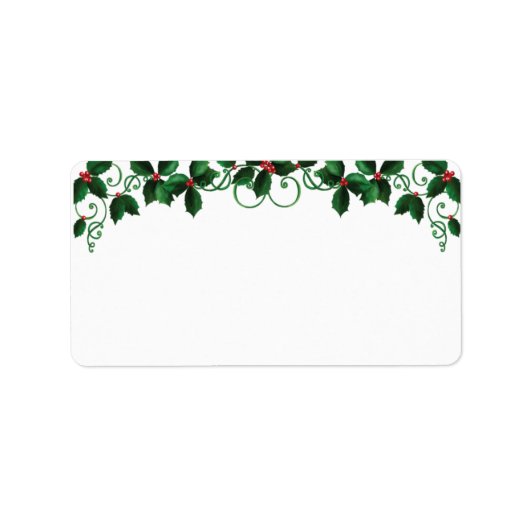Étiquettes de adresse de Noël (Devant)