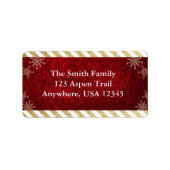 Étiquettes de adresse de Noël (Devant)