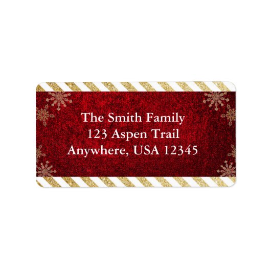 Étiquettes de adresse de Noël (Devant)