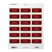 Étiquettes de adresse de Noël (Feuille entière)