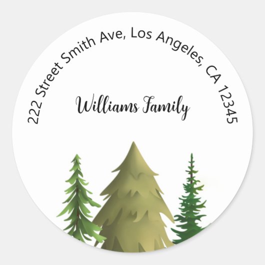 Étiquettes de adresse de Noël (Devant)