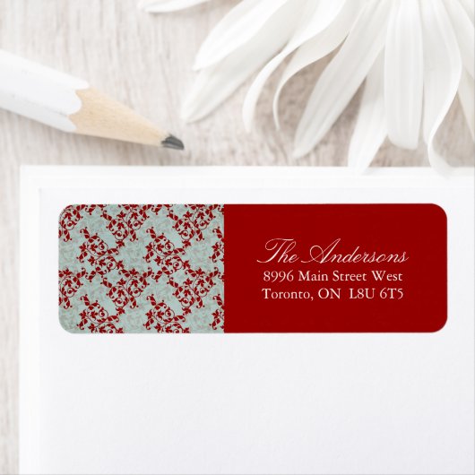 Étiquettes de adresse de Noël (En situation)