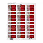 Étiquettes de adresse de Noël (Feuille entière)