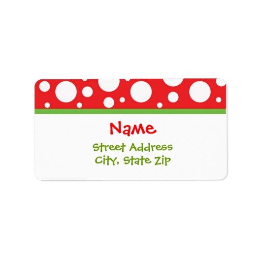 Étiquettes de adresse de Noël (Devant)