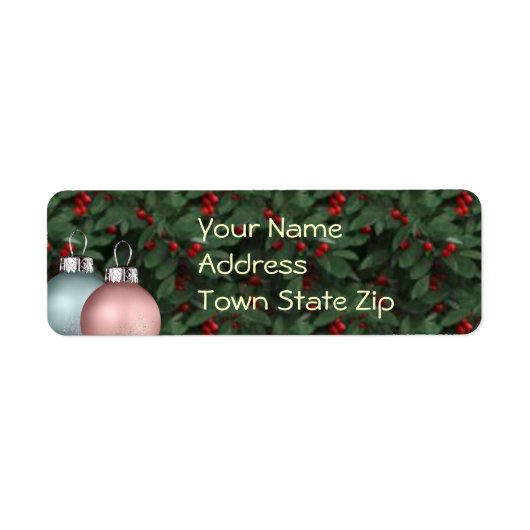 Étiquettes de adresse de Noël (Devant)