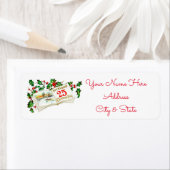 Étiquettes de adresse de Noël/25 décembre (En situation)