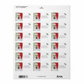 Étiquettes de adresse de Noël du Labrador jaune (Feuille entière)