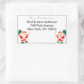 étiquettes de adresse de Noël du pickleball (Sac)