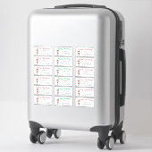 Étiquettes de adresse de Noël Elf Waving (Sur valise)