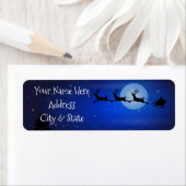 Étiquettes de adresse de Noël/Père Noël et Sleigh (En situation)