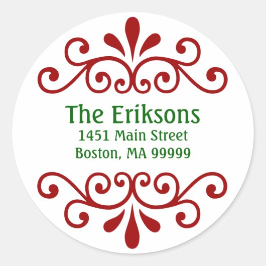 Étiquettes de adresse de Noël personnalisés (Devant)