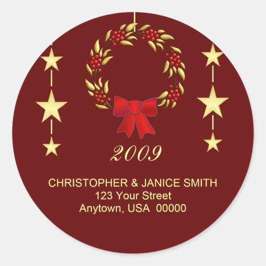 Étiquettes de adresse de Noël personnalisés (Devant)