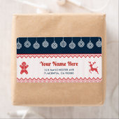 Étiquettes de adresse de Noël pour les fêtes (En situation)