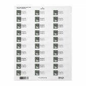 Étiquettes de adresse de panier de chaton (Feuille entière)