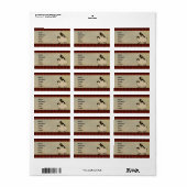 Étiquettes de adresse de pays (Feuille entière)