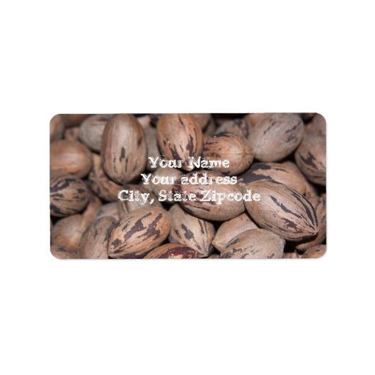 Étiquettes de adresse de Pecan (Devant)