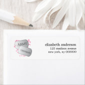 Étiquettes de adresse de petites amies de l'armée (En situation)