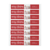 Étiquettes de adresse de photo de manuscrit de (Feuille)