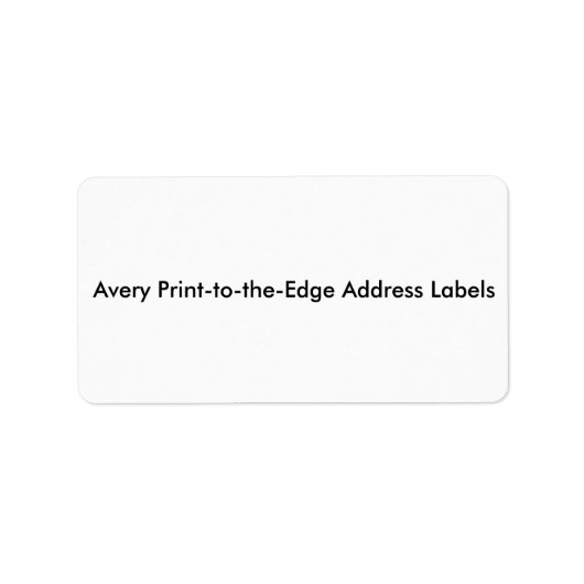 Étiquettes de adresse de pointe (Devant)